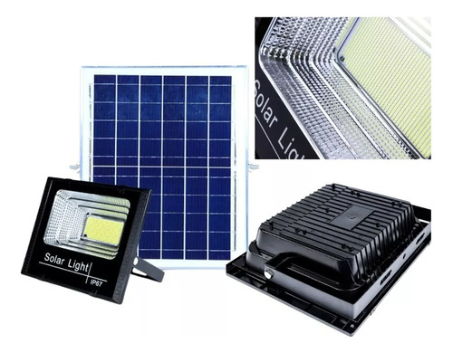 Reflector Solar 300w Lampara Led Panel Solar Control Remoto