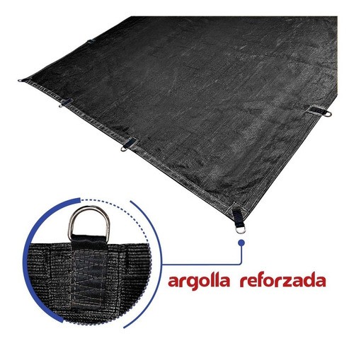 Malla Sombra 1.5x2.5 Mallasombra 90% Reforzada Argolla Toldo