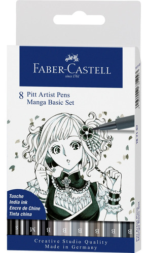 Marcadores Lettering Pitt Manga Basic Set Faber Castell