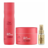 Kit Wella Color Brilliance Sh 250ml + Masc 150ml + Óleo 30ml