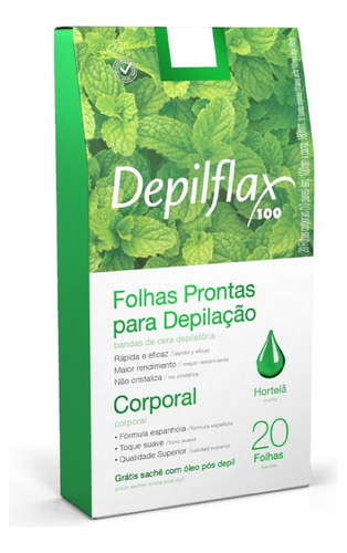 Folhas Prontas Cera Depilatória Corporal Depilflax - Escolha