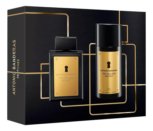 The Secret Golden Banderas Perfume Set 100 Perfumesfreeshop!