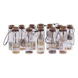 12pcs Mini Pequeña Botella Cristal Lujo Que Desea El