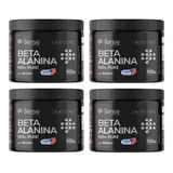 4x 100% Pure Beta Alanina 100g - Life Sense Nutrition