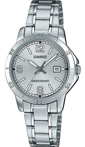 Reloj Casio Ltpv004 Mujer Fondo Negro *watchsalas* Full