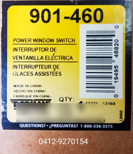 Switch De Mando Ventanas Y Retrovisores Dodge Caliber 2007 Foto 3