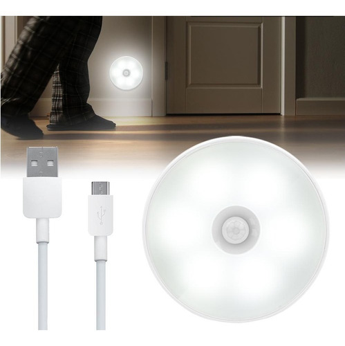 Luminárias Led Sem Fio Com Sensor Presença Usb Recarregável