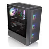 Gabinete Tt S200tg Com Fonte 650w Argb Mid-tower Preto