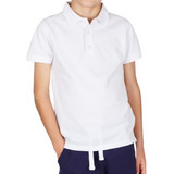 Playera Escolar Blanca Polo Primaria Escuela Niña Niño 4- 10