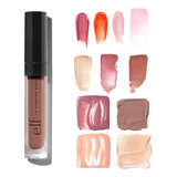 Lip Gloss E.l.f. Lip Plumping Glos Brillo Labial 2.7 Ml. Acabado Brillante Color Praline