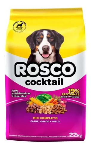 Alimento Rosco Cocktail Perro Adulto 22kg