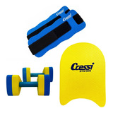 Kit Caneleira Halter E Prancha Para Hidroginastica 1 A 2kg