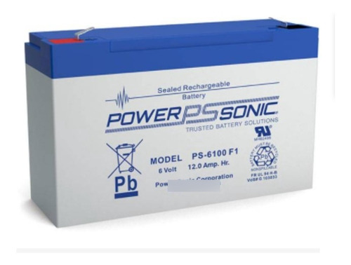  Bateria Recargable 6v/12ah Psonic Ps 6100