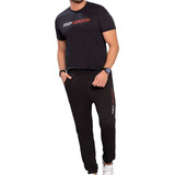 Conjunto Deportivo Hombre Jogger Sudadera Camiseta Contraste