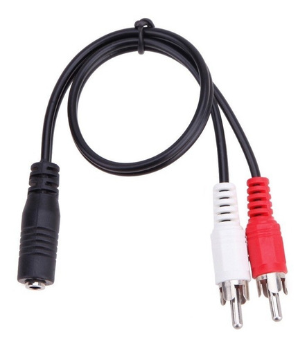 Cable De Audio Auxiliar Jack 3.5mm Hembra A 2 Rca Macho