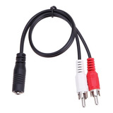 Cable De Audio Auxiliar Jack 3.5mm Hembra A 2 Rca Macho
