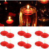 20 Velas Flotantes Sin Perfume De 1.5 Pulgadas Para Centros 