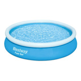 Pileta Inflable Grande   ---  Bestway Fast Set 57273 - 5377 L - Azul