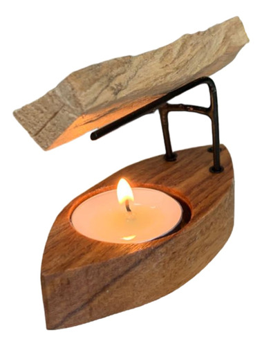 Incensário De Palo + 25g De Palo Santo + 2 Velas Rechaud