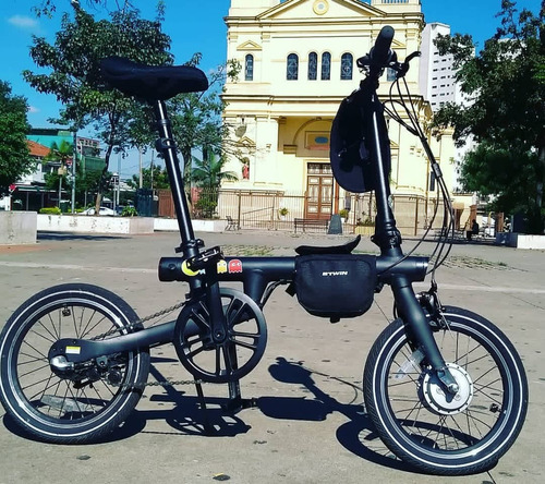  Bicicleta Dobrável Elétrica Xiaomi Qicycle Preta 250w Tdr01
