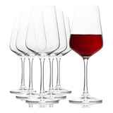Copas De Vino Tinto (juego De 6)  Elegante, Duradero Y Tran
