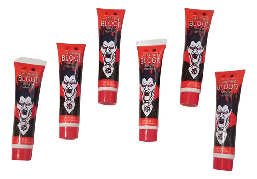 6 Tubos Pintura Fluorescente Neon Corporal Maquillaje 25 Ml