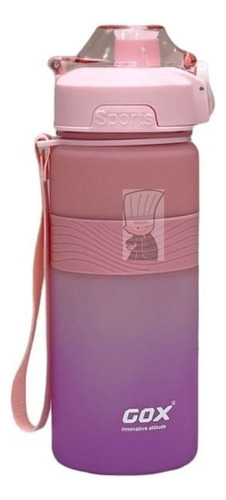 Botella Deportiva Gox Premium Plastico Irrompible 750ml Color Rosa