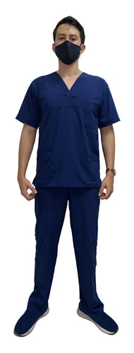 Conjunto Uniforme Médico Hombre Antifluido-elastano