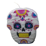 Piñata Artesanal  Calavera Rosa