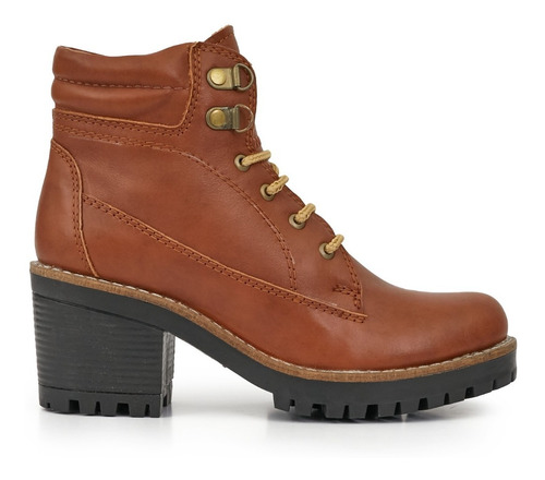 Borcego Cuero Mujer Briganti Bota Goma Invierno - Mcbo24699