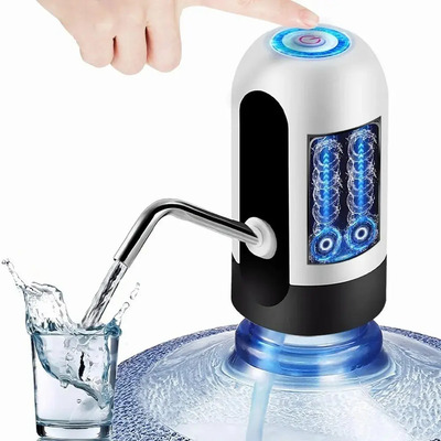 Bomba De Garrafón Recargable Dispensador De Agua Autómatico Blanco