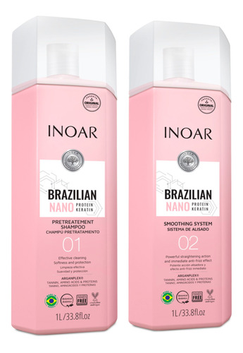 Inoar Keratina Brazilian Nano Protein Nanoplastia Capilar