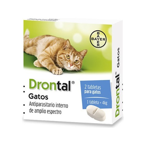 Drontal Gatos 2 Tabletas - Unidad a $8750
