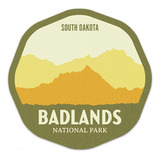 Pegatina Del Parque Nacional Badlands (3)