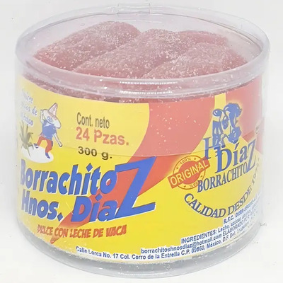 Borrachitos Envinados Diaz 24 Piezas Dulces Típicos Mexicanos
