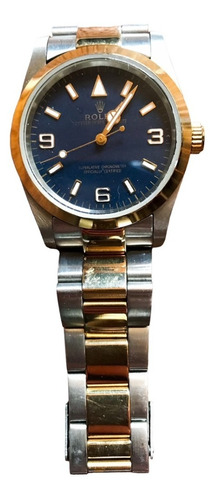 Reloj Rolex Oyster Perpetual Azul Combinado