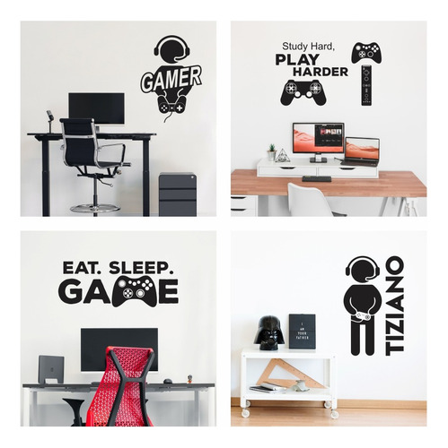 Vinilos Decorativos Pared Gamer Game Juegos Play Xbox