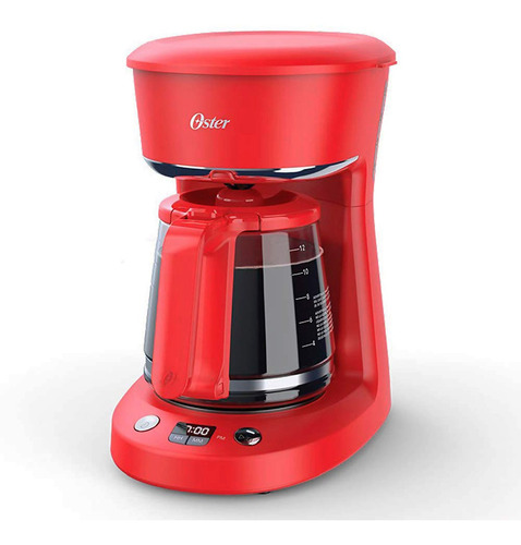 Cafetera Oster Programable 12 Tazas Roja - C8214