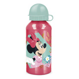 Botella Agua De Aluminio 400ml Disney Minnie Mouse Original