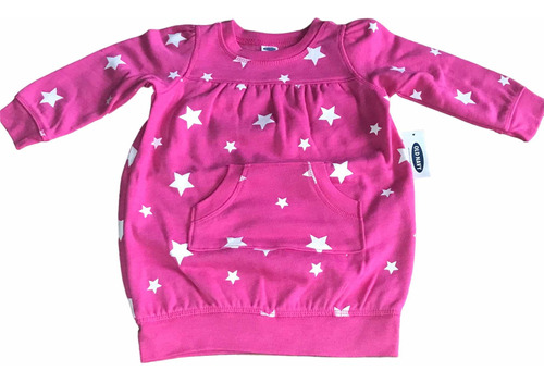 Vestido Bomber Frizado Old Navy Talle 12/18 Meses