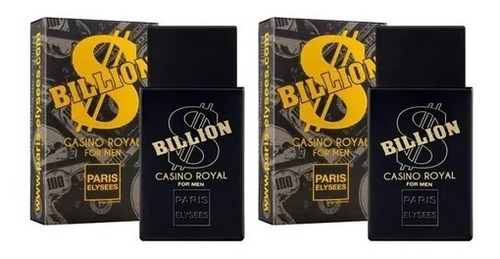 Kit Com 2 Billion Casino Royal 100 ml Paris Elysses Atacado