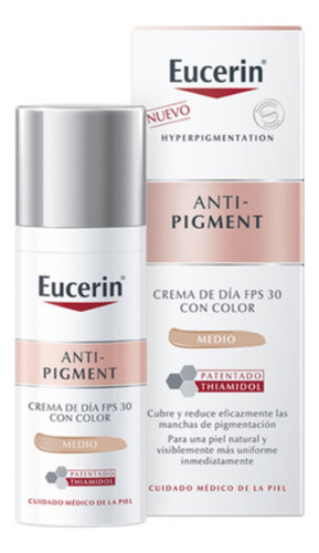 Crema Eucerin Antipigment Día Despigmentante Tono Medio Fps3