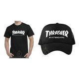 Polera Thrasher Magazine Skate + Jockey Gorro - Estampaking