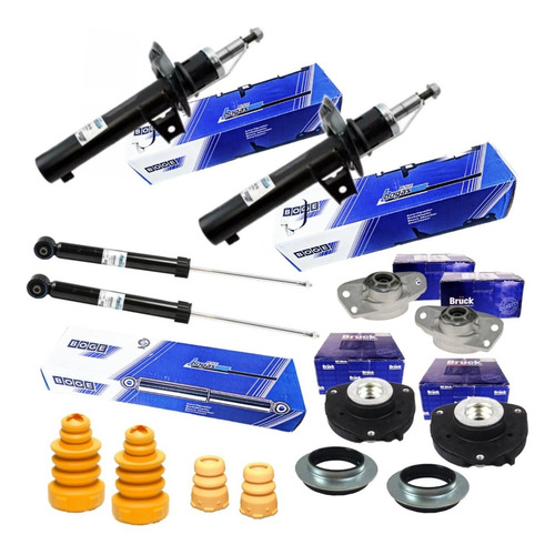 Kit 4 Amortiguadores C/ Bases Para Vw Jetta A6 Mk6 2.0 Lts