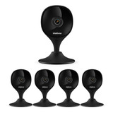 Kit 5 Câmera Wi-fi Inteligente Full Hd Imx C Black Intelbras