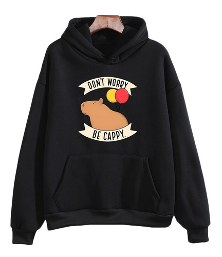 Blusa De Frio Moletom Capuz Engraçado Capivara Be Cappy