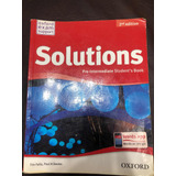 Solutions Pre-intermediate Students Book 2nd Edition Oxford