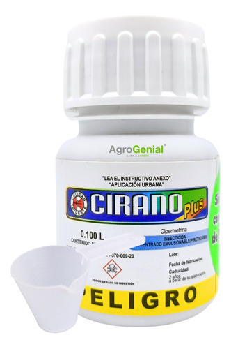 Cirano Plus 100ml Para Cucaracha Araña Alacrán Chinche Pulga