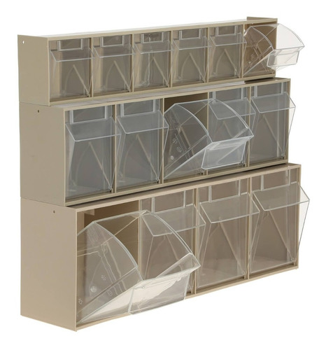 Set 3 Organizadores Cajas Transparentes 60x17x43cm