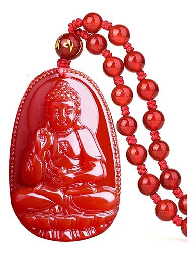C1lint Jade Buda Colgante Collar Bodhisattva Amuleto Talism.